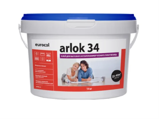 Клей Arlok 34 (1,3 кг) 320-480 г/м2, для бытового линолеума в Дзержинске