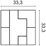 Декоративная панель Orac W103 (33.3x33.3x2.5 см) в Дзержинске