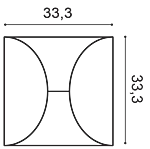Декоративная панель Orac W107 (33.3x33.3x2.9 см) в Дзержинске