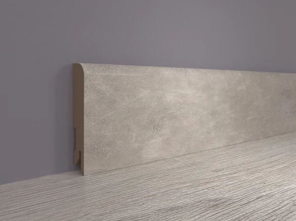 Плинтус MDF Bonkeel 24066 Бетон Лофт Светлый (80х16х2400 мм) в Дзержинске
