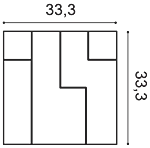Декоративная панель Orac W102 (33.3x33.3x2.5 см) в Дзержинске