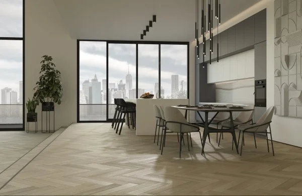 Паркетная доска Quartz Parquet Английская Ёлка Дуб Лимба 33-405 в Дзержинске