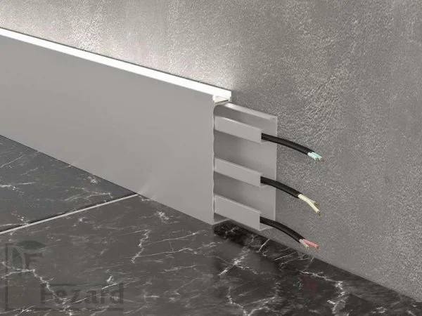 Алюминиевый плинтус Fezard Кабельный ALP-G80-LA Алюминий 80*15*2500 мм в Дзержинске