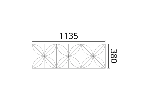 WALL PANEL FLOWER 5 P ARSTYL размеры