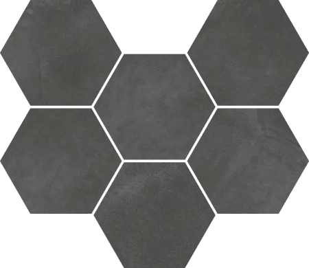 Керамогранит Italon Континуум Петрол Мозаика Гексагон (Натуральная 25х29) в Дзержинске