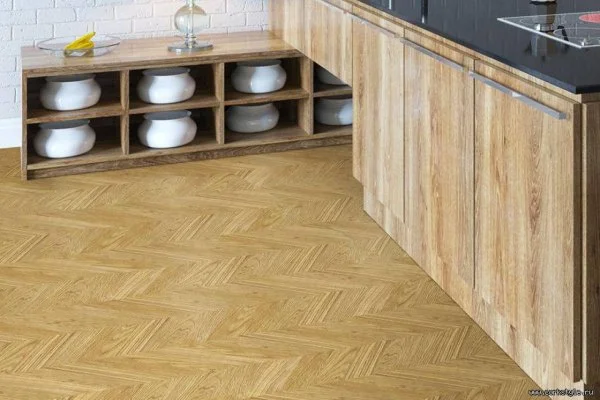 Пробковое покрытие CorkStyle Chevron Gold (1235*305*6 мм) HC в Дзержинске