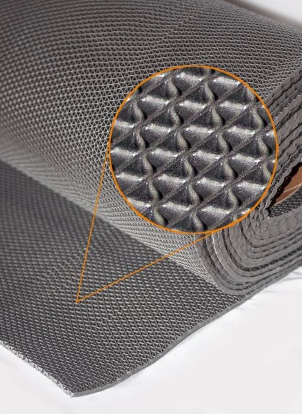 Грязезащитное рулонное покрытие ЗигЗаг Серый 5 мм (1,2 м) Китай в Дзержинске