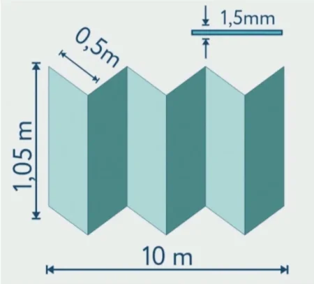Подложка Солид 1,5мм гармошка для LVT (10.5м2) в Дзержинске