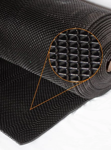 Грязезащитное рулонное покрытие ЗигЗаг Черный 5 мм (0,9 м) Китай в Дзержинске