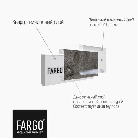 Кварцевый плинтус Fargo 66W963 Дуб Калифорния 80х11х2200 мм в Дзержинске