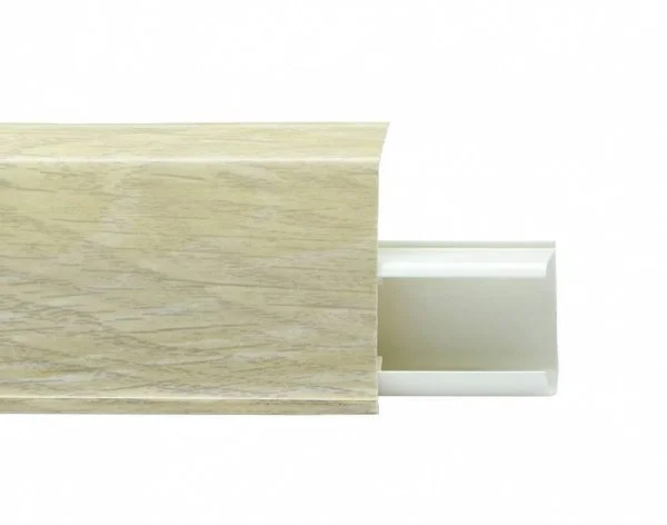 Пластиковый плинтус Royce №508 Серый Опем (55х23х2200мм) в Дзержинске