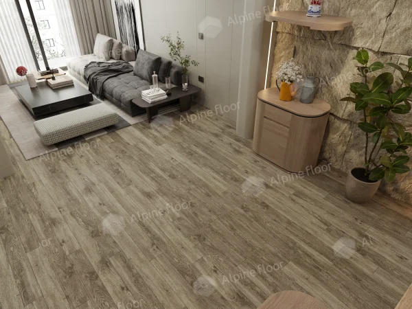 Каменно-полимерная плитка Alpine Floor Grand Sequoia Village Венге Грей ECO 11-807 4мм, 43 класс в Дзержинске