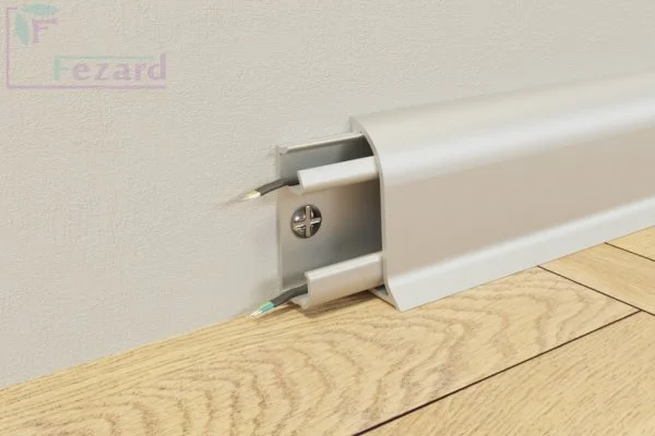 Алюминиевый плинтус Fezard Серебро 43х22х2,5м в Дзержинске