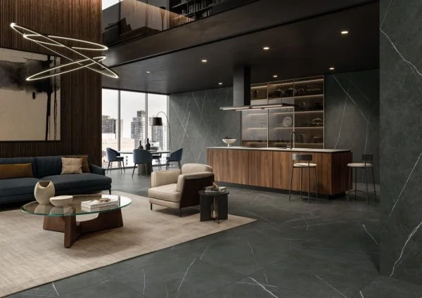 Керамогранит Italon Метрополис Империал Блэк 80х80 (Натуральная и Реттифицированная) в Дзержинске