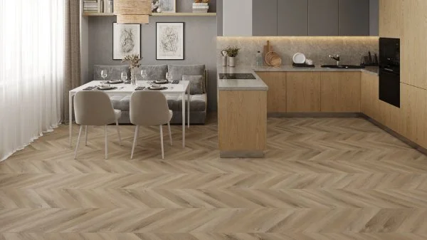 Кварц-виниловая плитка Alpine Floor Chevron Дуб Синистра ECO 20-6 (2,5 мм. 43 класс) в Дзержинске