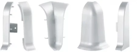 Соединитель для плинтуса ALP-C43 Серебро (ПВХ) в Дзержинске