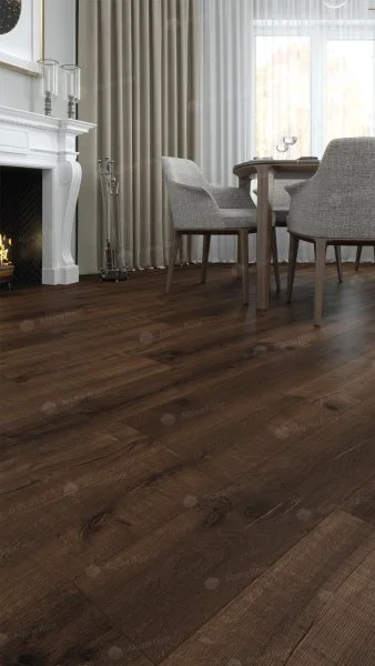 Каменно-полимерная плитка Alpine Floor Real Wood Дуб Мокка ECO 2-2, 6 мм 43 класс в Дзержинске