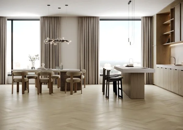 Паркетная доска Quartz Parquet Английская Ёлка Дуб Испанский 33-404 в Дзержинске