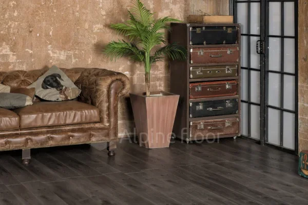 Кварц-виниловая плитка Alpine Floor Premium XL Дуб Торфяной ЕСО 7-11, 8 мм. 43 класс в Дзержинске