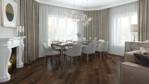 Каменно-полимерная плитка Alpine Floor Real Wood Дуб Мокка ECO 2-2, 6 мм 43 класс в Дзержинске
