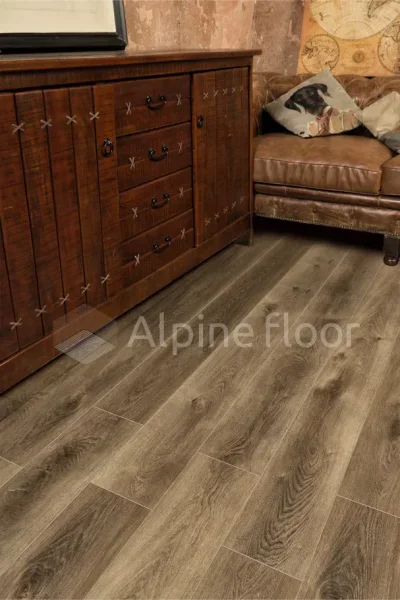 Кварц-виниловая плитка Alpine Floor Premium XL Дуб Коричневый ЕСО 7-9, 8 мм. 43 класс в Дзержинске
