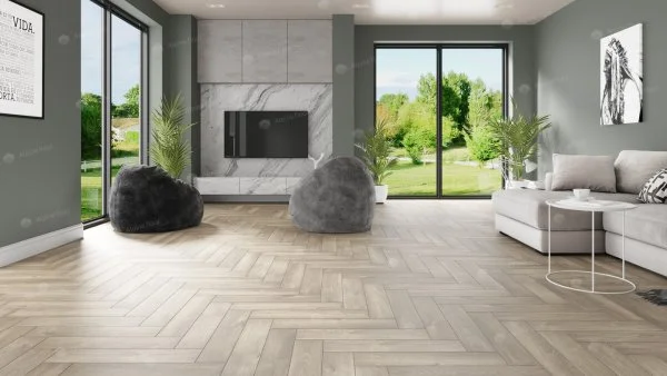 Кварц-виниловая плитка Alpine Floor Parquet Дуб Натуральный Отбеленный ЕСО 16-5 2.5 мм. 43 класс в Дзержинске