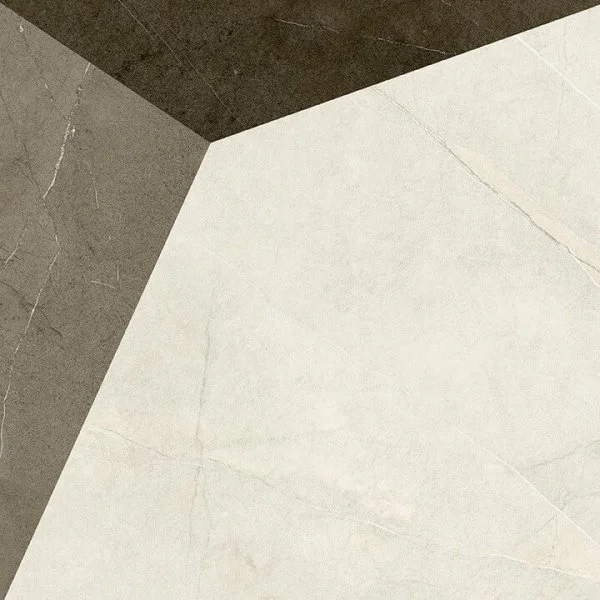 Керамогранит Coliseum Фьямма Уайт Вставка Фрэйм 60х60 (Натуральный и Реттифицированный) в Дзержинске