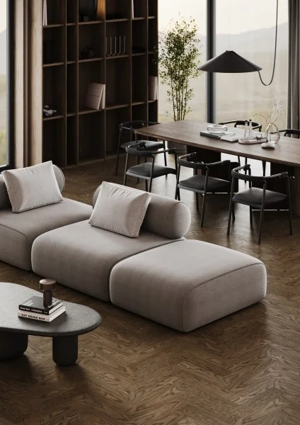 Паркетная доска Quartz Parquet Штучный паркет Дуб Брауни 44-413 в Дзержинске