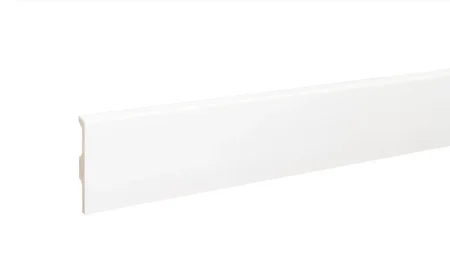 Плинтус дюрополимерный Bonkeel 01 Белый (80х14х2000 мм) в Дзержинске
