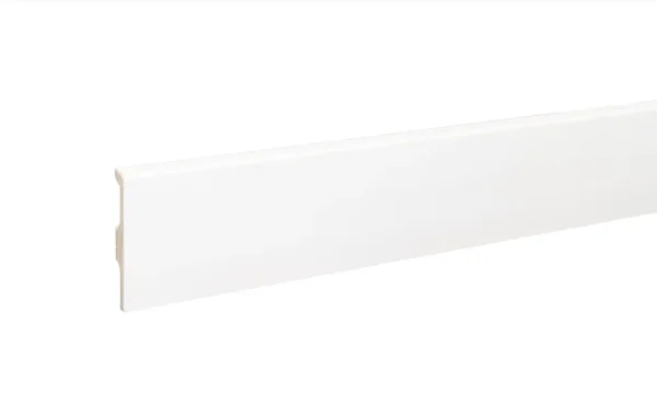 Плинтус дюрополимерный Bonkeel 01 Белый (80х14х2000 мм) в Дзержинске