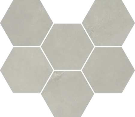 Керамогранит Italon Континуум Сильвер Мозаика Гексагон (Натуральная 25х29) в Дзержинске