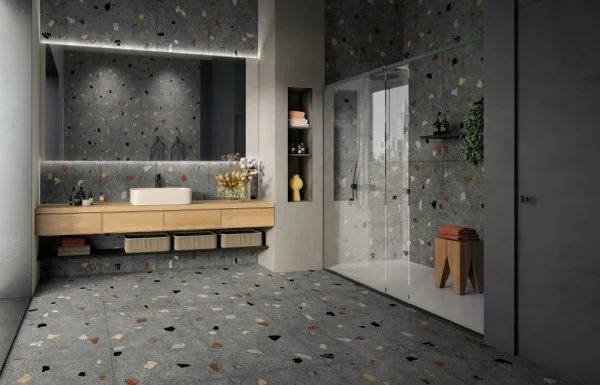 Керамогранит Coliseum Палладио Блэк 60х120 (Натуральный и Реттифицированный) в Дзержинске