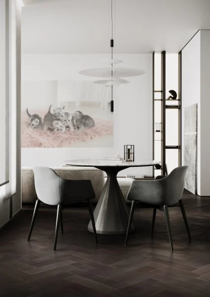 Паркетная доска Quartz Parquet Штучный паркет Дуб Смоляной 44-1258-01 в Дзержинске