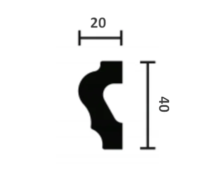 Молдинг NMC Wallstyl WL2 (40х20х2000 мм) в Дзержинске