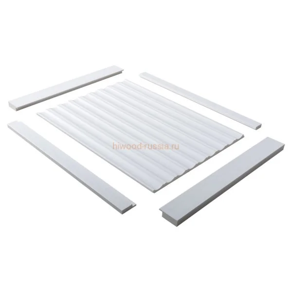 Финишный молдинг LF124A NP правый белый (42х12х2700мм) в Дзержинске