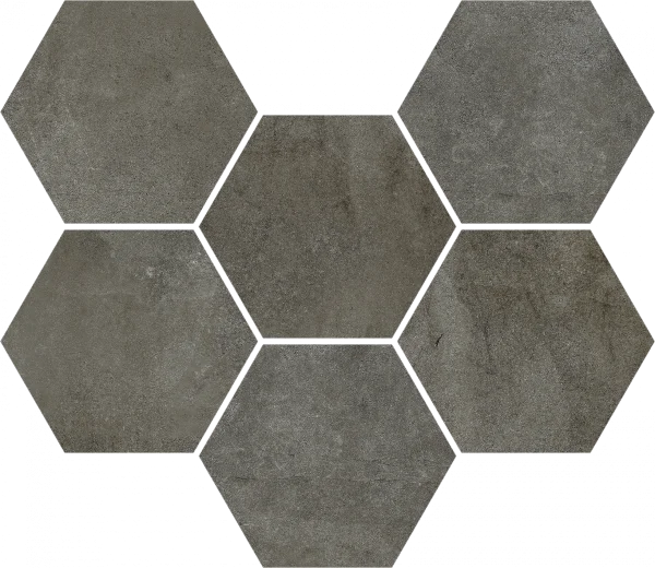 Керамогранит Coliseum Экспо Дарк Мозаика Гексагон (Натуральная, 25х29) в Дзержинске