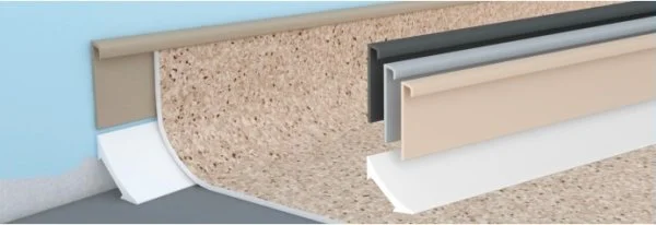 Коннелюрный плинтус Bonkeel Верхняя светло-серая часть (28х5х2200мм) в Дзержинске