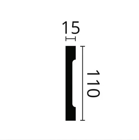 Плинтус NMC Wallstyl FD2S (110х15х2000 мм) в Дзержинске