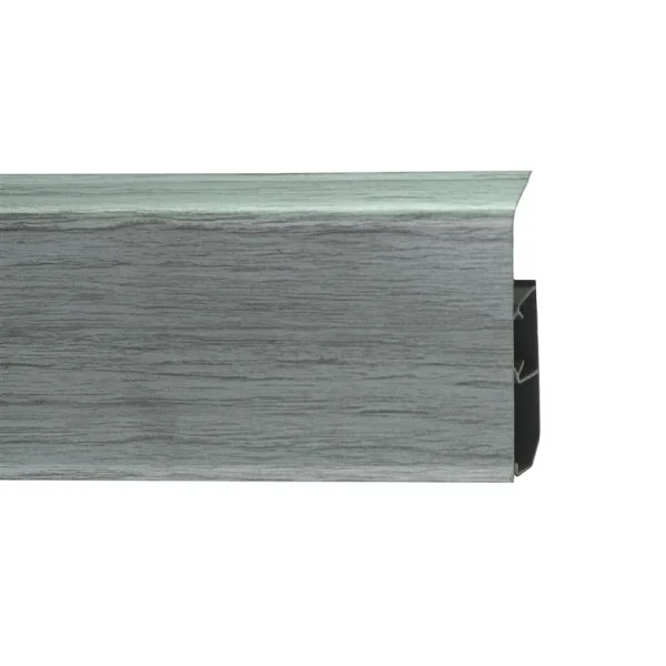 Пластиковый плинтус Royce №333 Серебристый Жемчуг (80х24х2200мм) в Дзержинске