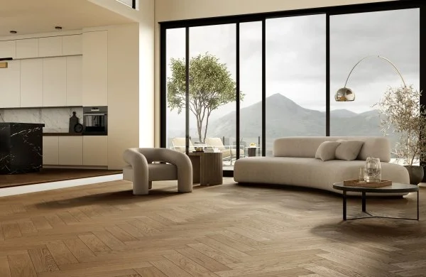 Паркетная доска Quartz Parquet Английская Ёлка Дуб Рустикальный 33-410 в Дзержинске