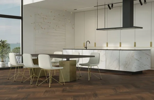 Паркетная доска Quartz Parquet Английская Ёлка Орех Американский 33-400-29 в Дзержинске