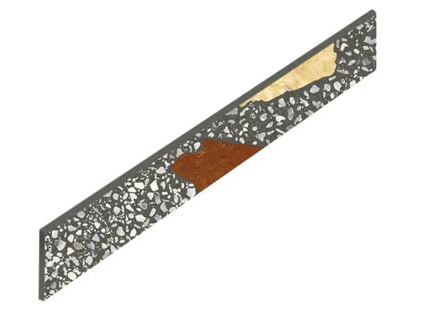 Керамогранит Coliseum Палладио Блэк Плинтус (Натуральный, 7,2х60) в Дзержинске