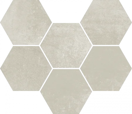 Керамогранит Coliseum Экспо Уайт Мозаика Гексагон (Натуральная, 25х29) в Дзержинске
