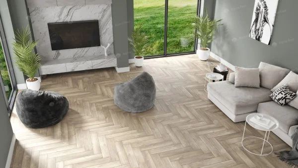 Кварц-виниловая плитка Alpine Floor Parquet Дуб Натуральный Отбеленный ЕСО 16-5 2.5 мм. 43 класс в Дзержинске