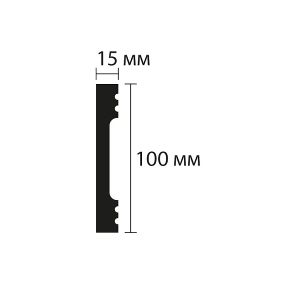 Плинтус NMC Wallstyl FD10 (100х15х2000 мм) в Дзержинске