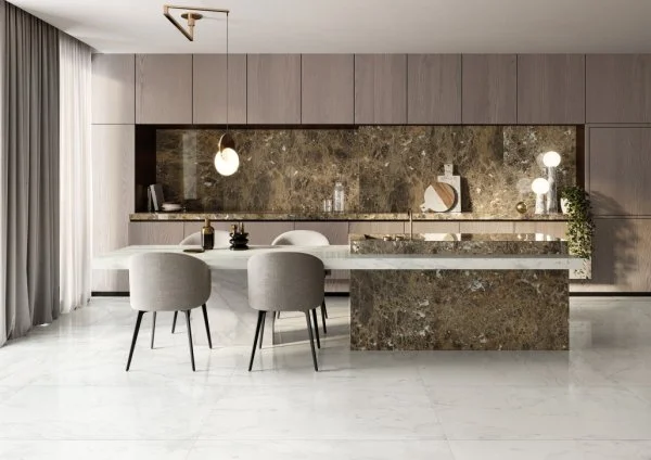 Керамогранит Italon Шарм Делюкс Бьянко Микеланджело 60х120 (Паттинированная и реттифицированная) в Дзержинске