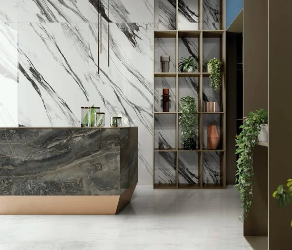 Керамогранит Italon Шарм Делюкс Бьянко Микеланджело 80х160 (Люкс и реттифицированная) в Дзержинске