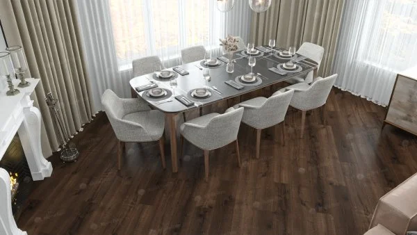 Каменно-полимерная плитка Alpine Floor Real Wood Дуб Мокка ECO 2-2, 6 мм 43 класс в Дзержинске