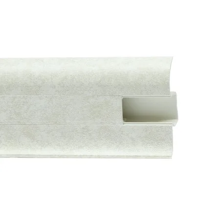 Пластиковый плинтус Royce №860 Белый Кварц (58х22х2200мм) в Дзержинске