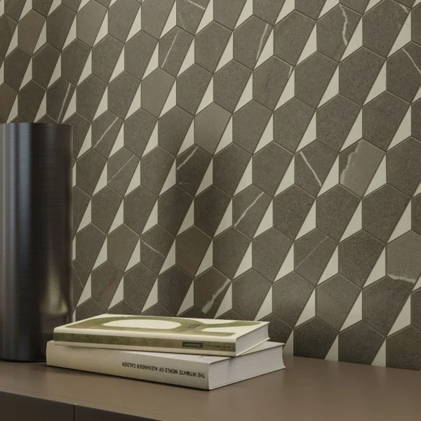 Керамогранит Italon Метрополис Мозаика Гексакон Ворм 25.4x31 (Натуральная) в Дзержинске